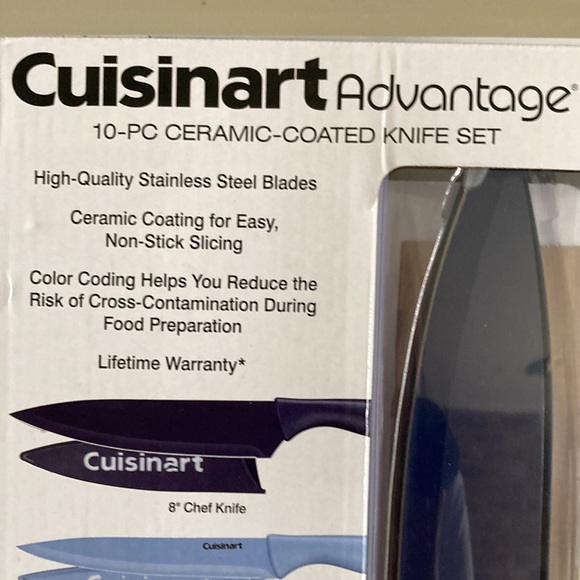 NWT CUISINART Advantage 10 Piece Knife Set - Picture 2 of 5